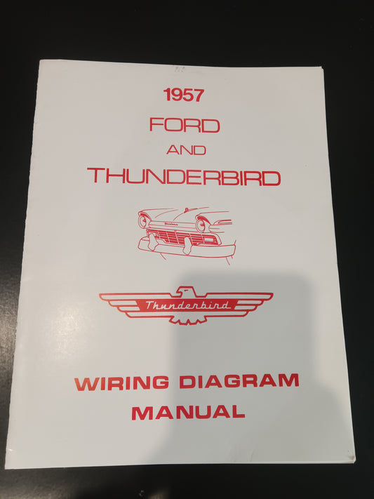 1957 Ford Car and Thunderbird Wiring Diagram Manual