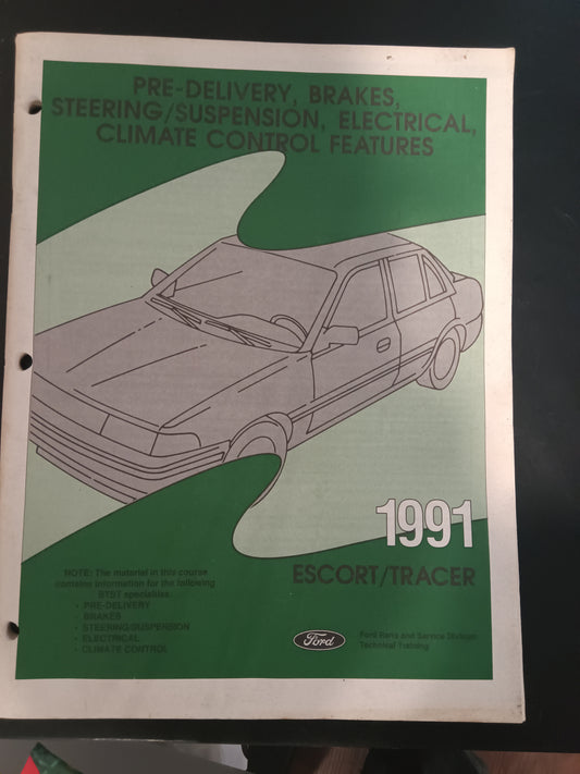 1991 Ford escort and Tracer repair manual