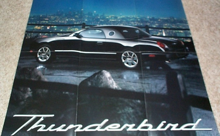 2002 ford Thunderbird fold out poster