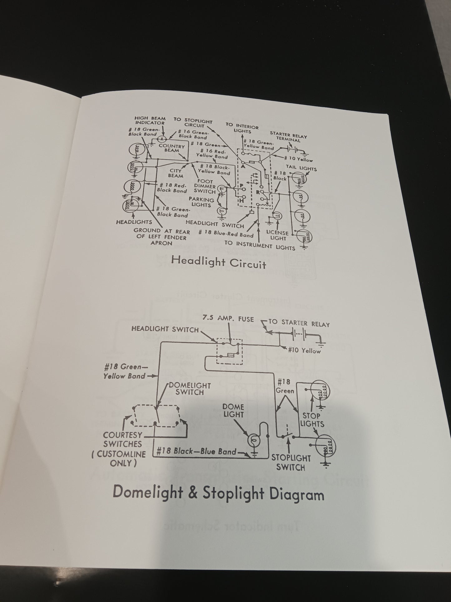 1958 Ford Car wiring diagram manual