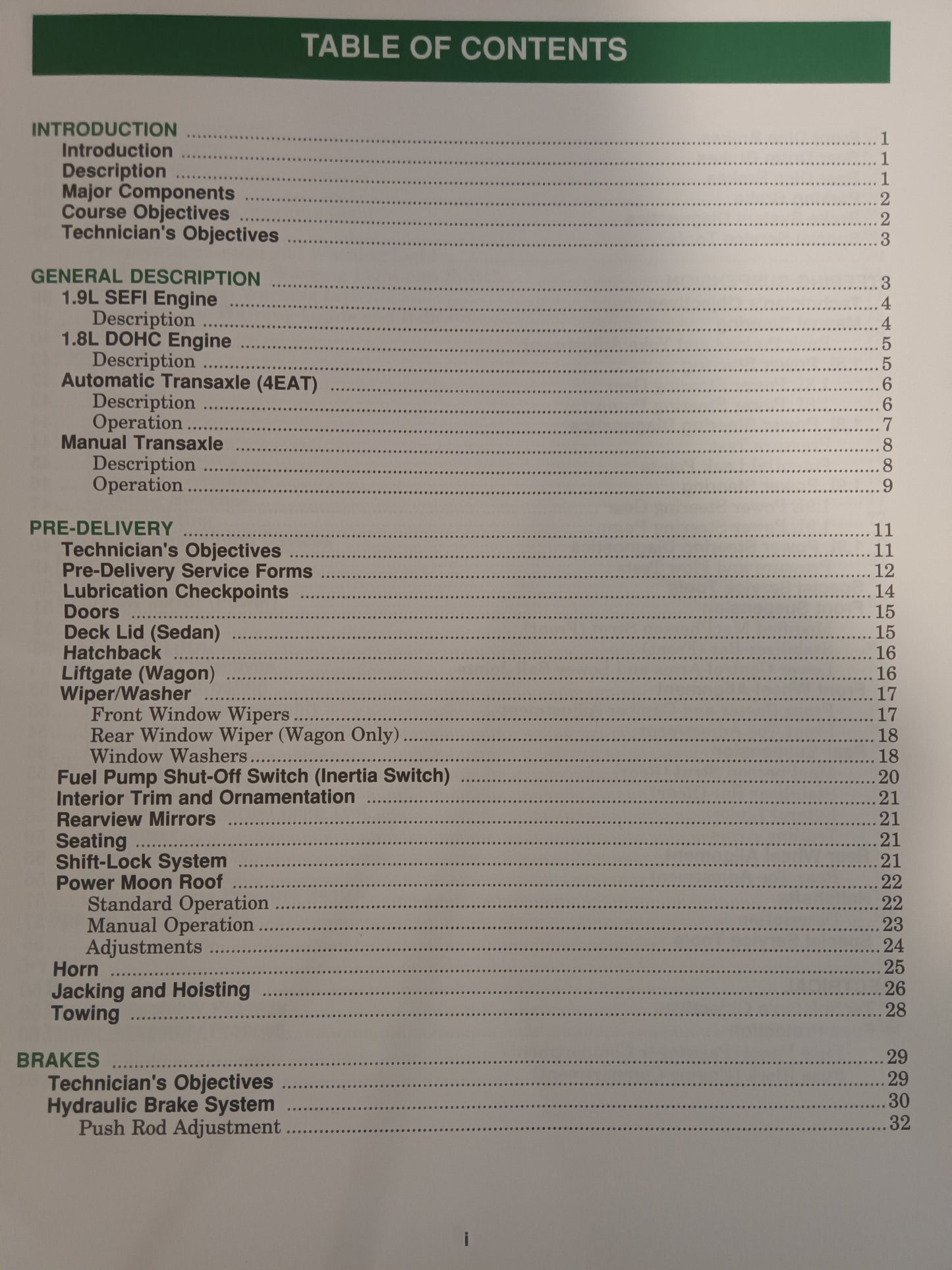 1991 Ford escort and Tracer repair manual