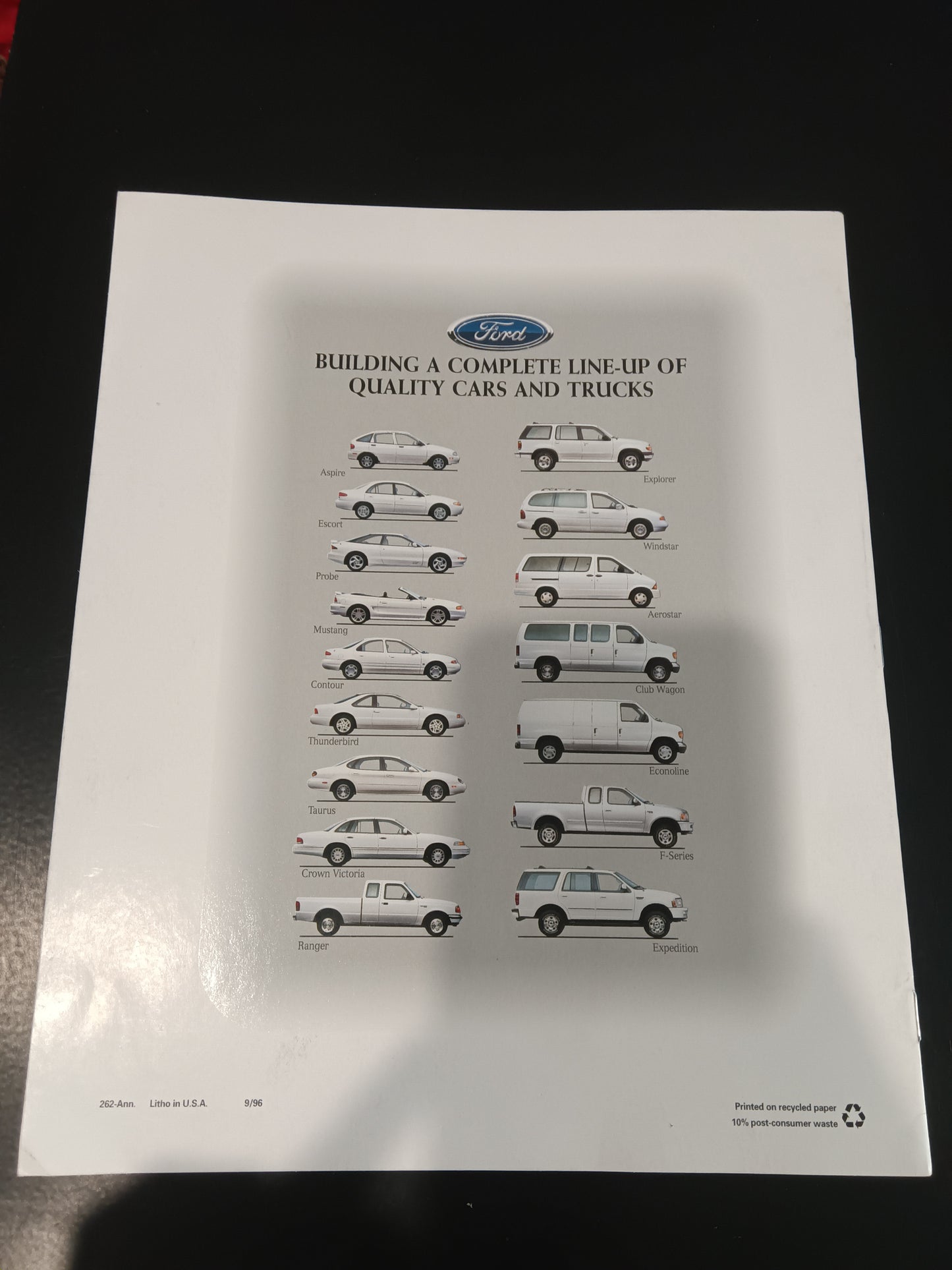 1997 Ford Thunderbird Sales Brochure