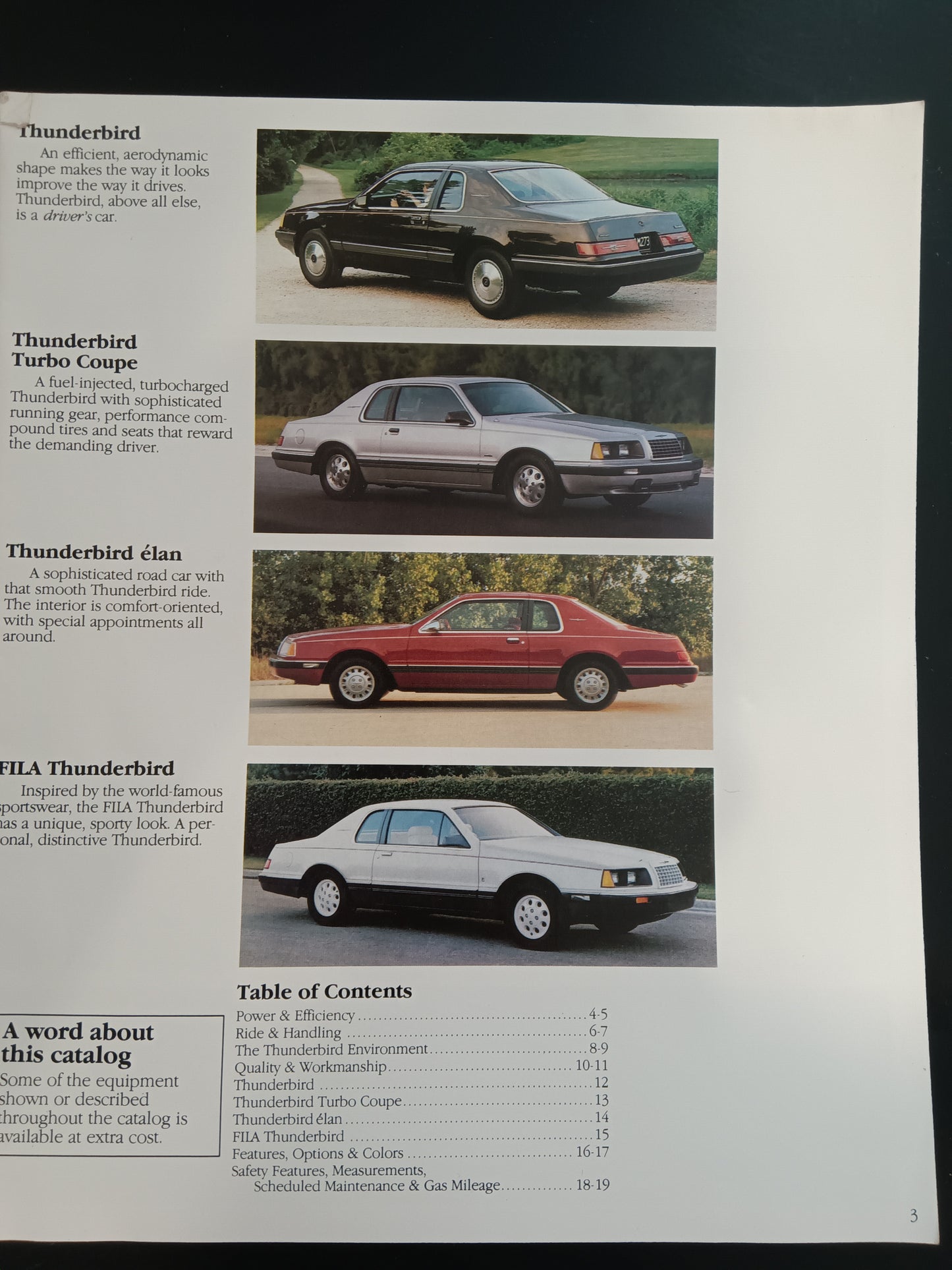 1984 Ford Thunderbird Sales Brochure