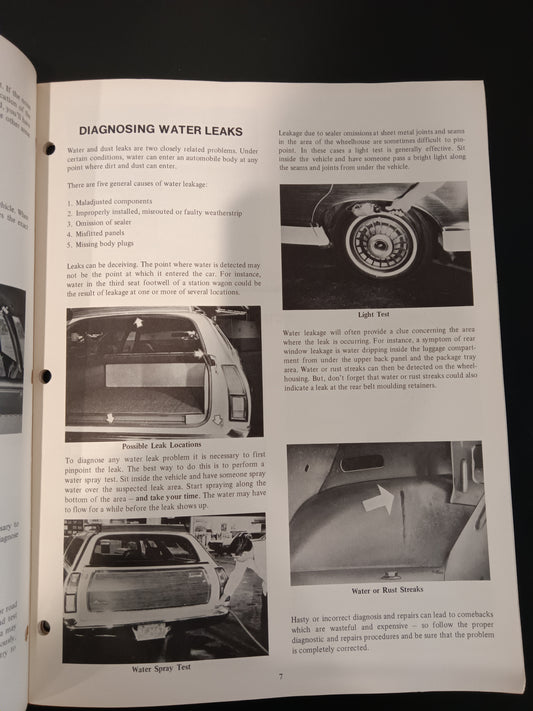 1972 Ford wind noise and water leaks diagnosis and repair