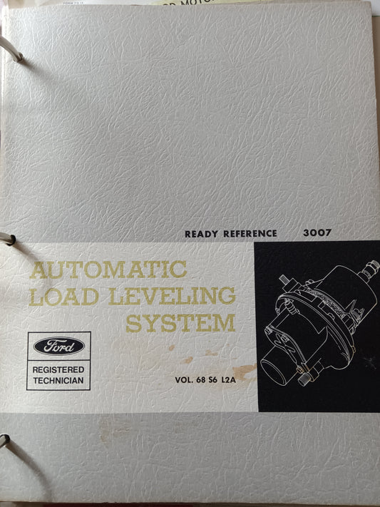 1968 Ford Automatic Load Leveling System Ref guide 3007