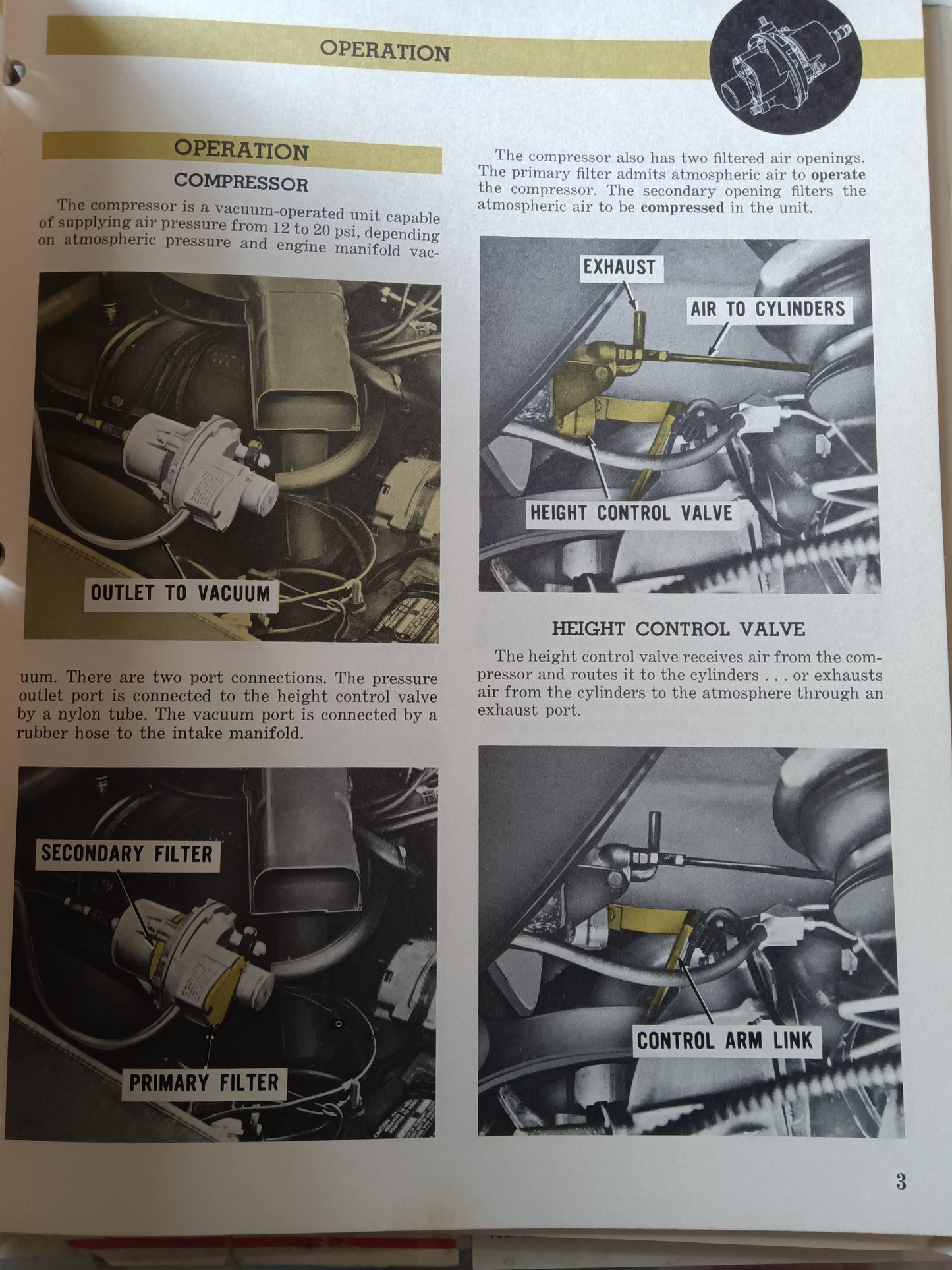 1968 Ford Automatic Load Leveling System Ref guide 3007